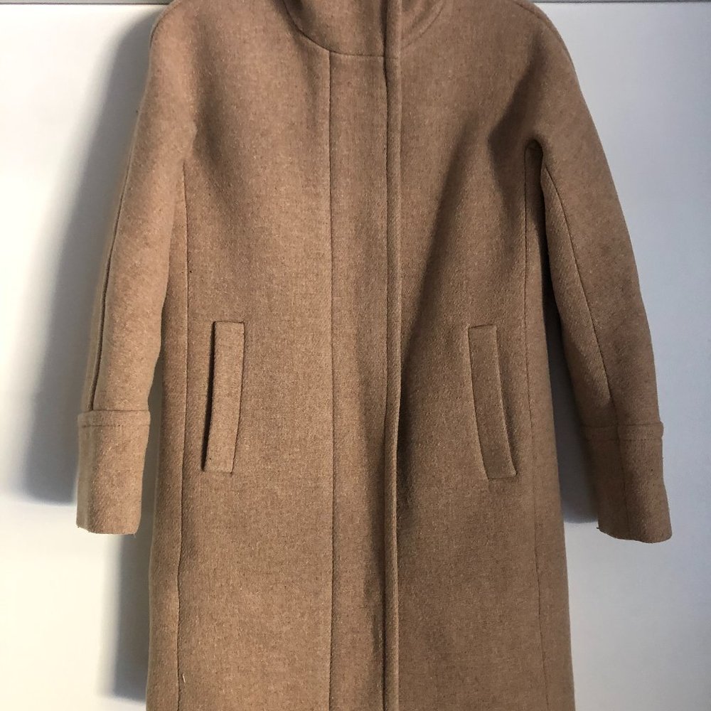 JCrew Cocoon Coat in Tan